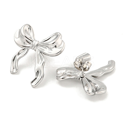 Non-Tarnish 304 Stainless Steel Stud Earrings for Women EJEW-A111-01P-1