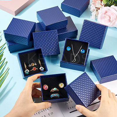 Rhombus Textured Cardboard Gift Storage Boxes CON-TAC0010-03B-02-1