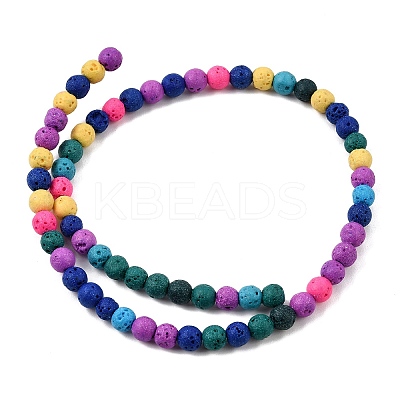 Dyed Synthetic Lava Rock Beads Strands GG-CBAAE19-06A-02-1