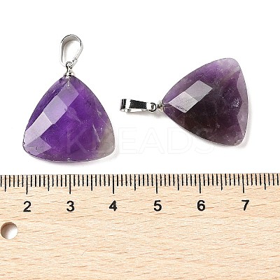 Natural Amethyst Pendants G-L614-D04-P01-1