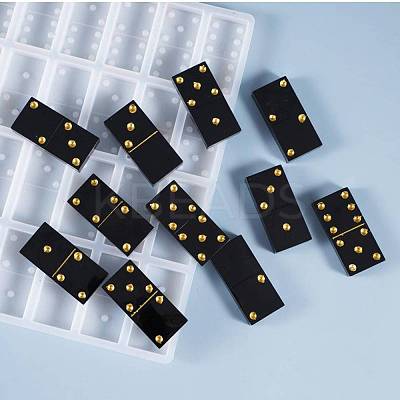 DIY Dominoes Silicone Molds DIY-K017-04-1