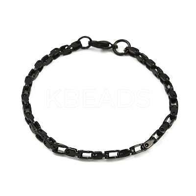 201 Stainless Steel Link Chain Bracelets for Men Women BJEW-B143-03EB-1