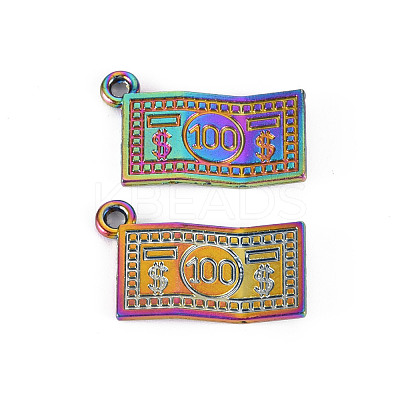 Rainbow Color Alloy Charms PALLOY-S180-255-NR-1