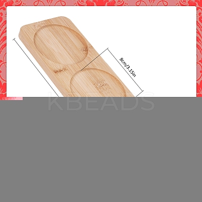 3 Round Slots Bamboo Serving Tray ODIS-WH0329-38A-1