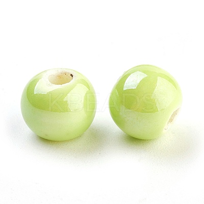 Glazed Porcelain Beads LS-PORC-D001-8mm-21-1