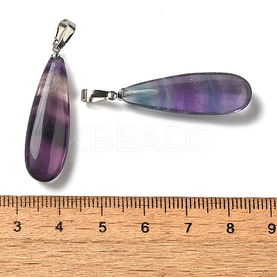 Natural Colorful Fluorit Pendants G-Q192-07P-05-1