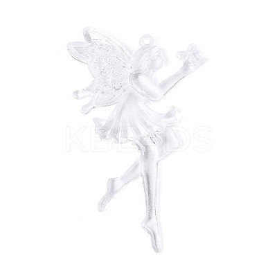 Transparent Plastic Big Pendants KY-T042-05-1