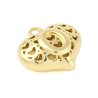 Hollow Brass Pendants for Valentine's Day KK-M289-03O-G-1