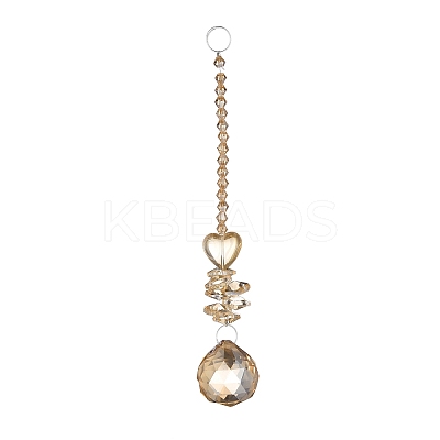 Crystal Teardrop Beaded Wall Hanging Decoration Pendant Decoration LS-HJEW-G019-01A-1