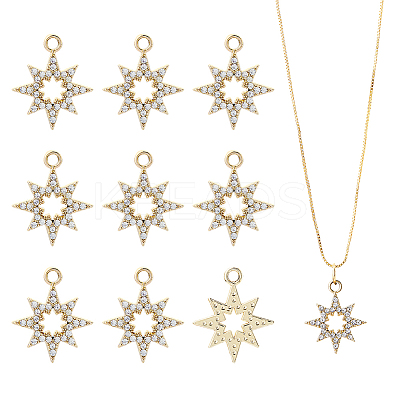 40Pcs UV Plating Alloy Rhinestone Pendants ALRI-DC0001-09-1