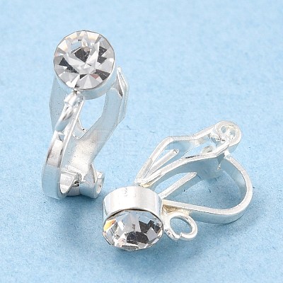 Brass Clip-on Earring Findings KK-C219-01S-1