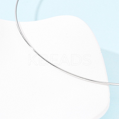 1.5MM 201 Stainless Steel Wire Choker Necklace NJEW-Z098-02P-1