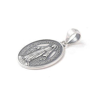 999 Fine Silver Religious Medal Pendants LS-STER-C006-02AS-1