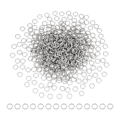 500Pcs Non-Tarnish 304 Stainless Steel Split Rings STAS-UN0065-26P-02-1