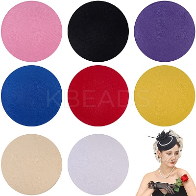 8Pcs 8 Colors EVA Fascinator Hat Base for Millinery AJEW-GF0010-93-1