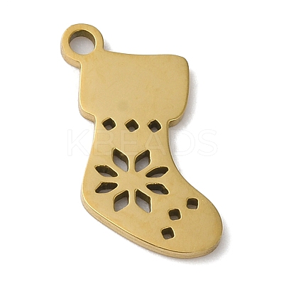 Christmas 201 Stainless Steel Pendants LS-STAS-D053-02G-1