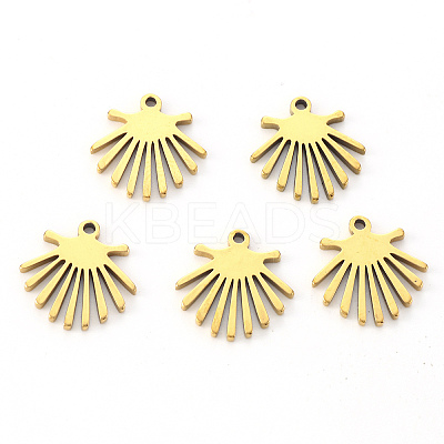 PVD Vacuum Plating 201 Stainless Steel Charms STAS-N092-89G-1