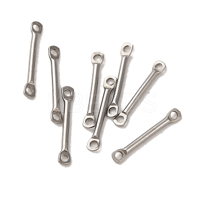 Non-Tarnish 304 Stainless Steel Connector Charms STAS-Q323-06B-P-1