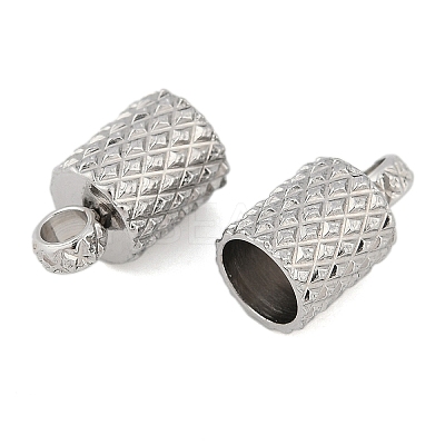 Non-Tarnish 304 Stainless Steel Cord Ends STAS-Z084-07P-03-1