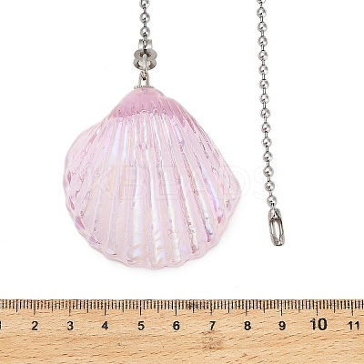 Glass Charms Ceiling Fan Pull Chain Extenders HJEW-H064-01B-P-1