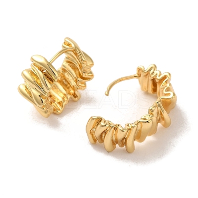 Brass Earrings for Women EJEW-E301-09G-1