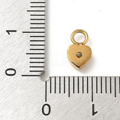 Ion Plating(IP) 304 Stainless Steel with Rhinestone Charms X-STAS-G351-14G-02-1