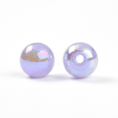 Electroplate Pearlized Glass Pearl Beads EGLA-T021-14C-06-1