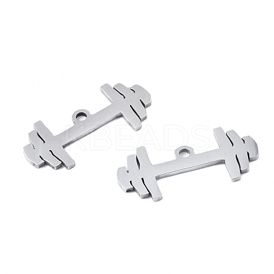 Non-Tarnish 201 Stainless Steel Pendants STAS-T044-247P-1