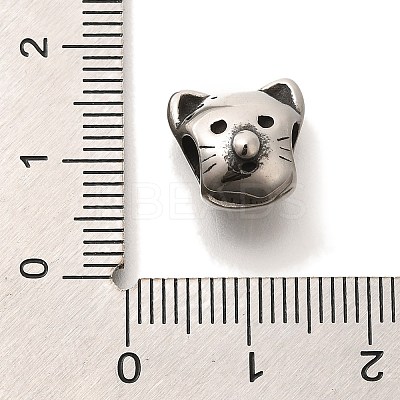 304 Stainless Steel European Beads STAS-G350-06AS-1