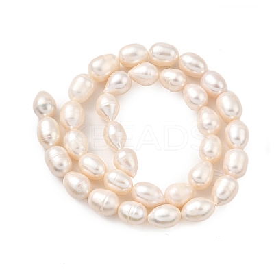 Natural Cultured Freshwater Pearl Beads Strands PEAR-I007-01E-06A-1