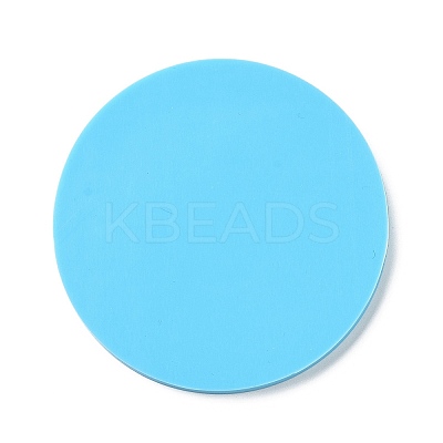 DIY Mother's Day Theme Flat Round with Sunflower Pendant Silicone Molds SIMO-H010-03-1