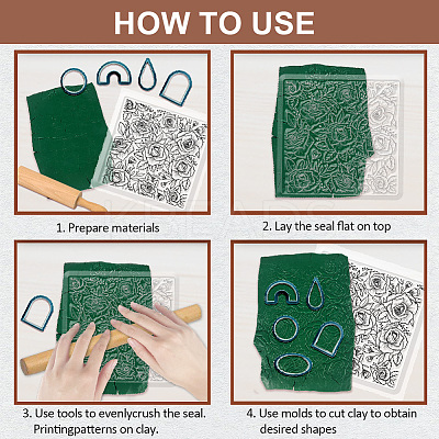 Silicone Clay Texture Mat AJEW-WH0447-009-1