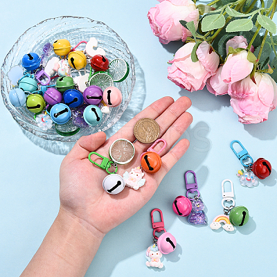 5Pcs Resin Pendant Decorations HJEW-YW00174-01-1