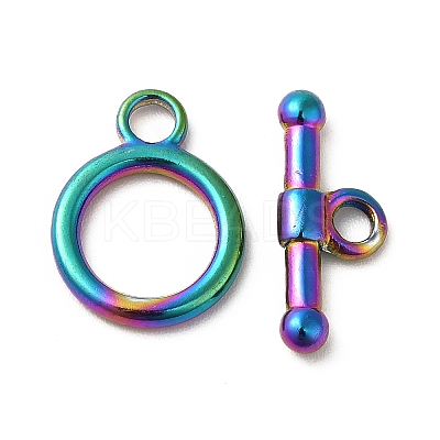 Ion Plating(IP) 304 Stainless Steel Toggle Clasps STAS-H212-19MC-1