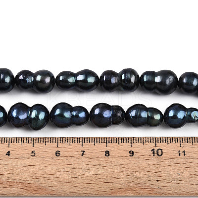 Natural Nucleated Baroque Keshi Pearl Beads Strands PEAR-S020-F13-1