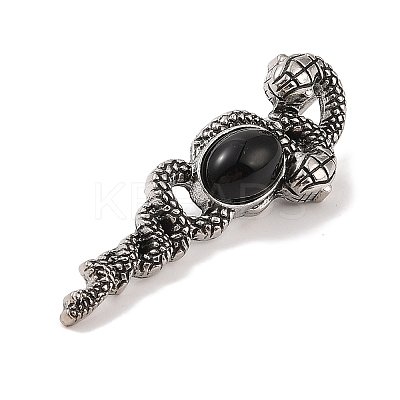 Natural Obsidian Pendants G-A224-03AS-02-1