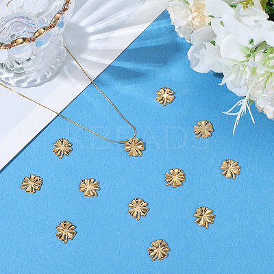 12Pcs 304 Stainless Steel Charms STAS-BBC0007-80G-1