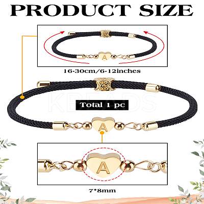 1Pc Adjustable Nylon Cord Bracelets for Women Men BJEW-LP0001-30A-1