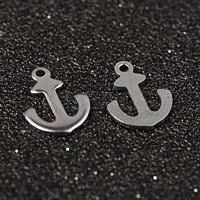 Non-Tarnish Anchor 304 Stainless Steel Charms X-STAS-M249-01-1