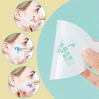 Plastic Face Paint Stencils DIY-WH0304-582A-1