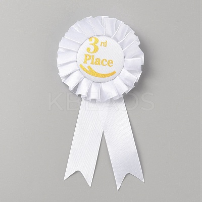 Award Satin Ribbon Rosette JEWB-WH0010-57C-1