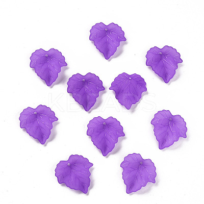Autumn Theme Transparent Frosted Acrylic Pendants X-PAF002Y-8-1