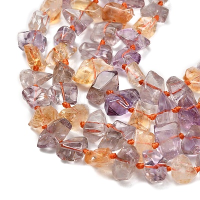 Natural Ametrine Beads Strands G-L634-G01-02-1