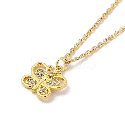 304 Stainless Steel Pendant Necklaces NJEW-U002-25G-04-1