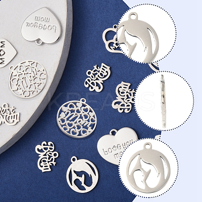 12Pcs 6 Styles Mother's Day Theme STAS-FS0001-82-1