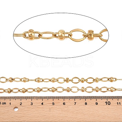 304 Stainless Steel Oval Link Chains CHS-P028-09G-1