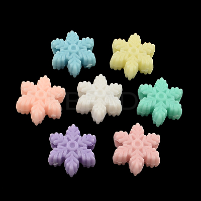 Opaque Acrylic European Beads OPDL-S014-01-1