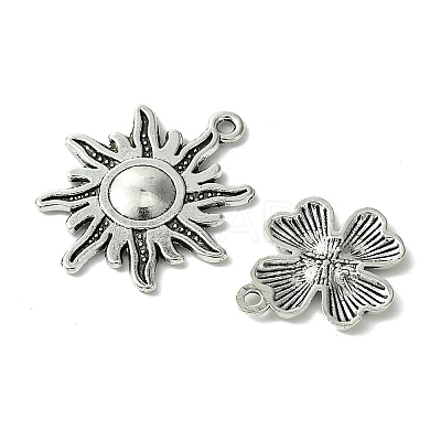 66Pcs 11 Styles Tibetan Style Alloy Pendants FIND-FS0002-22-1