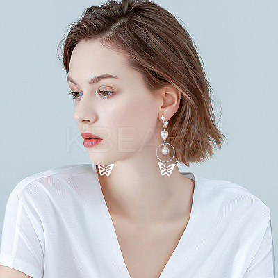 36Pcs Brass Clip-on Earring Findings KK-SP0001-08S-1