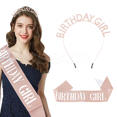 Birthday Crown Shoulder Strap Sets AJEW-WH0162-93-1